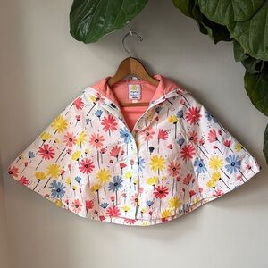 Gymboree Floral Rain Poncho 4T